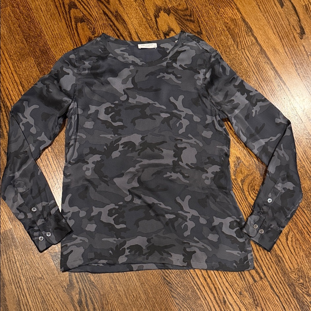 Equipment women’s silk camouflage blouse